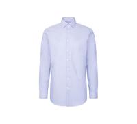 Seidensticker Regular Fit Langarm Business Hemd Camicia da Lavoro, Blu, 43 Tall Uomo