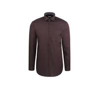 Seidensticker Regular Fit Langarm Business-Hemd Camicia, Marrone, 46 Uomo