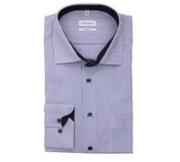 Seidensticker Regular Fit Langarm Hemd Camicia, Blau, 45 Uomini