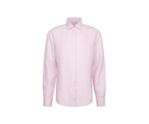 Seidensticker Regular Fit Langarm Leinenhemd Camicia da Lavoro, Rosa/Rosa, 40 Tall Uomo