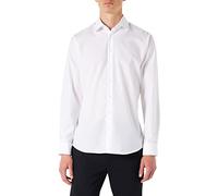 Seidensticker Shaped Bügelfrei Kent Langarm, Camicia Uomo, Bianco (Weiß/1.021), 43