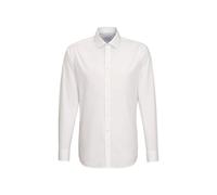 Seidensticker Shaped Bügelfrei Kent Langarm, Camicia Uomo, Bianco (Weiß/1.021), 44