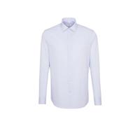 Seidensticker Shaped Bügelfrei Kent Langarm, Camicia Uomo, Blu (Blau), 39