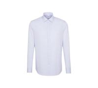 Seidensticker Shaped Bügelfrei Kent Langarm, Camicia Uomo, Blu (Blau), 42