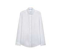 Seidensticker Slim Fit Langarm Popeline Camicia Uomo, Bianco, 45 EU