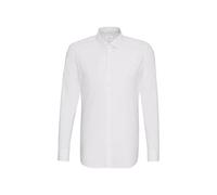 Seidensticker Super Slim Camicia Business, Uomo, Bianco (Weiß 01), 37