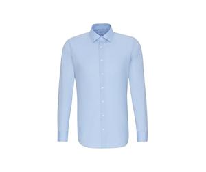 Seidensticker Super Slim Camicia Business, Uomo, Blu (Blau 12), 41