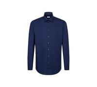 Seidensticker Uomo Business Hemd Regular Camicia Formale Not Applicable, Blu (Dunkelblau 19), 47