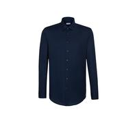Seidensticker Uomo Business Hemd Regular Camicia Formale Not Applicable, Blu (Dunkelblau 19), 47
