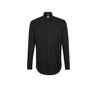 Seidensticker Uomo Business Hemd Regular Camicia Formale Not Applicable, Nero (Schwarz 39), 41