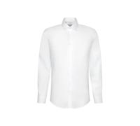 Seidensticker Herren Business Hemd Shaped Fit - Bügelfreies Camicia Formale, Bianco (Weiß 01), 37 Uomo