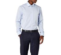 Seidensticker Uomo Kent Tailored Fit Camicia Business, Blu (Light Blue 15), 38
