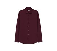 Seidensticker X-Slim Langarm Uni Bügelfrei 1 Camicia Elegante, Bordeaux, 42 Uomo