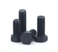 SEIDER M8 M10 M12 Viti a Testa Esagonale Esagonale Esterna con Filettatura fine Viti a Testa Esagonale in Acciaio Nero Grado 8.8 Passo 1/1,25/1,5 mm(M10x1x50mm (5pcs))