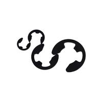SEIDER TULDYS 10-100Pcs M2 M3 M3.5 M4 M5 M6 M7 M8 M9 M10 M12 M15 M19 M22 M24 Acciaio Nero E Clip Anello di Sicurezza Anello di Sicurezza Rondella for Albero(M7 (50pcs))