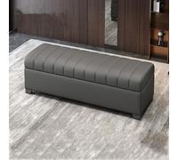 SEIFE Panca contenitore per ingresso, panca per camera da letto, cassapanca porta giocattoli/coperte, grande pouf con contenitore per soggiorno, per cambio scarpe(Dark Gray,180cm/70.8in)