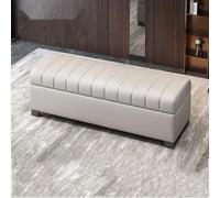 SEIFE Panca contenitore per ingresso, panca per camera da letto, cassapanca porta giocattoli/coperte, grande pouf con contenitore per soggiorno, per cambio scarpe(Apricot,150cm/59in)