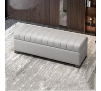 SEIFE Panca contenitore per ingresso, panca per camera da letto, cassapanca porta giocattoli/coperte, grande pouf con contenitore per soggiorno, per cambio scarpe(Light Gray,180cm/70.8in)