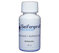 Seifenprofis - Profumo per sapone, olio profumato, grande selezione per i propri saponi, confezione da 50 ml Cipria per bambini.