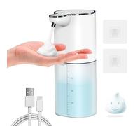 Seifenspender Wandbefestigung,Gcstnn 400ml Elektrischer Schaumseifenspender mit 4 einstellbare Stufen,Type-C Aufladung,IPX5 Wasserdicht Seifenspender Sensor Automatischer Für Küche,Bad,Schule,Hotel