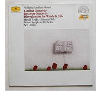Seiji Ozawa, Boston Symphony Orchestra - Wolfgang Amadeus Mozart: Clarinet Concerto, Bassoon Concerto, Divertimento For Winds [LP]