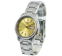 Orologio da uomo Seiko 5 automatico quadrante oro acciaio inossidabile...