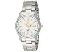Seiko 5 automatico quadrante bianco argento acciaio inossidabile uomo orologio SNKP15K1, braccialetto, alla moda, alla moda., alla moda., alla moda., alla moda., alla moda., alla moda., alla moda