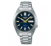 Seiko 5 Orologio Sport Automatico, Quadrante Blu, Cassa Rotonda, Display Data e Giorno, SRPL55K1