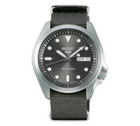 Seiko 5 Sport Automatico 100m Sunray Quadrante Grigio Orologio Nylon SRPE61K1, Abito/Formale