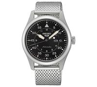 Seiko 5 sport flieger automatico quadrante nero cinturino milanese orologio SRPH23K1
