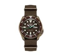 Seiko 5 Sports SRPJ85K1 Automatic Men's Watch - Black Dial, Green Nylon Strap