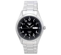 Seiko 5 Stainless Steel Black Arabic Dial Automatic SNKP21J1 Men's Watch