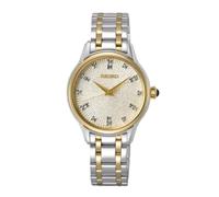 Seiko SRZ550P1 Women's Quartz Watch, Ivory Dial, Two-Tone Stainless Steel Bracelet