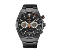 Seiko Chronograph SSB399P1 Quartz Men's Watch - Black Dial, Stainless Steel Bracelet