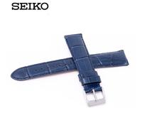 SEIKO Cinturino Orologio Originale Navy Cinturino Pelle 20mm RS01C20NY...