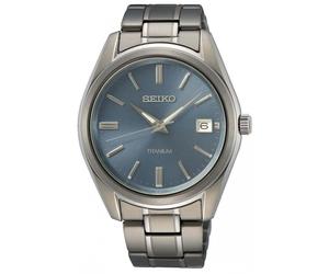 Seiko Classico da Uomo Titanio Abito Orologio 48mm Impermeabile SUR371P1