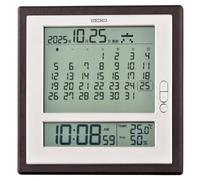 Seiko Clock Orologio da parete marrone-bianco