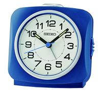 Seiko Clock QHE194L - Sveglia analogica, colore: Blu