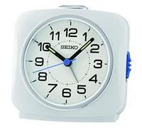 Seiko Clock QHE194W - Sveglia analogica, colore: Bianco
