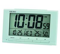 Seiko Clock QHL090L - Sveglia digitale, colore: Azzurro