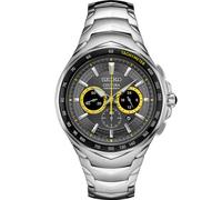 SEIKO Coutura SS Quartz Chronograph Quadrante Grigio, Grigio, Bracciale, grigio, Bracciale