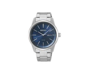 Seiko da Uomo a Energia Solare Abito Orologio SNE525P1 Resistente All'Acqua