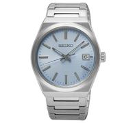 Seiko Essential Time (38,9 Mm) Quadrante Blu Cielo / Bracciale In SUR599P1