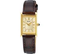 Seiko Orologio Analogico al Quarzo Donna con Cinturino in Pelle SWR066P1