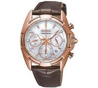 Seiko ladies orologio Donna Analogico Al quarzo con cinturino in Pelle di vitello SRW784P1