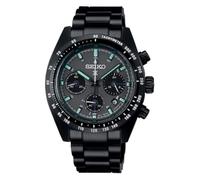 SEIKO Nuovo Prospex Speedtimer nero PVD acciaio inossidabile orologio bracciale SSC917, nero, Cronografo