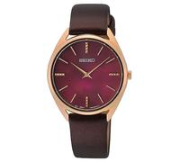 Seiko Orologio Analogico al Quarzo Donna con Cinturino in Pelle SWR082P1