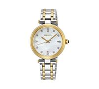 Seiko Orologio da Donna Analogico Quarzo Quadrante Madreperla e Diamanti SRZ532P1