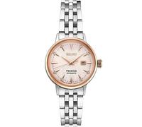 SEIKO Orologio da polso da donna, automatico, con lunetta rosa, argento SRE012, Argento, Moderno