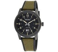 Seiko Orologio da Uomo Analogico Quarzo Acciaio nero SUR325P1